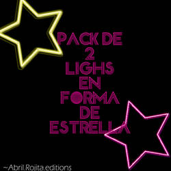 Pack de 2 lighs en forma de estrella