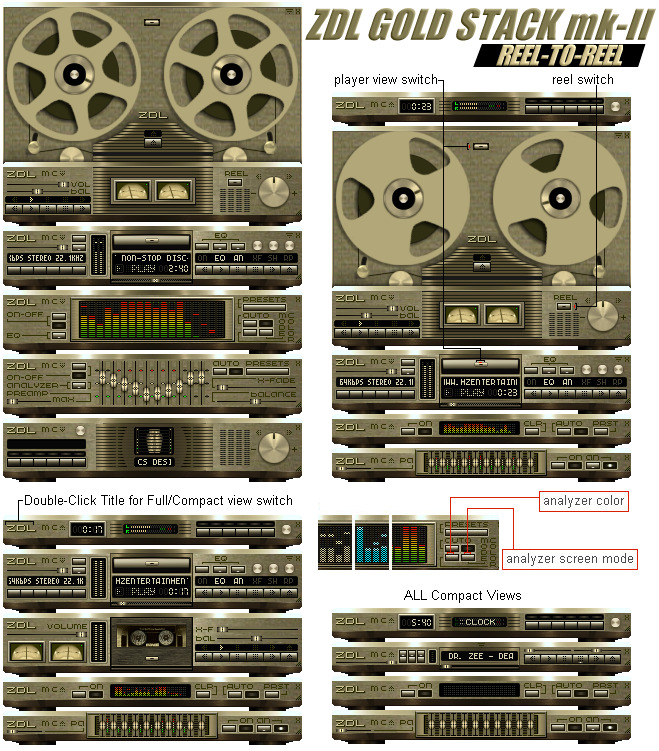ZDL GOLD STACK REEL-TO-REEL by mikezee on DeviantArt