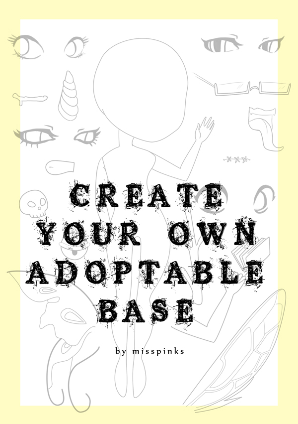 Create your own lineart/base kit! PSD, PNG, JPG.