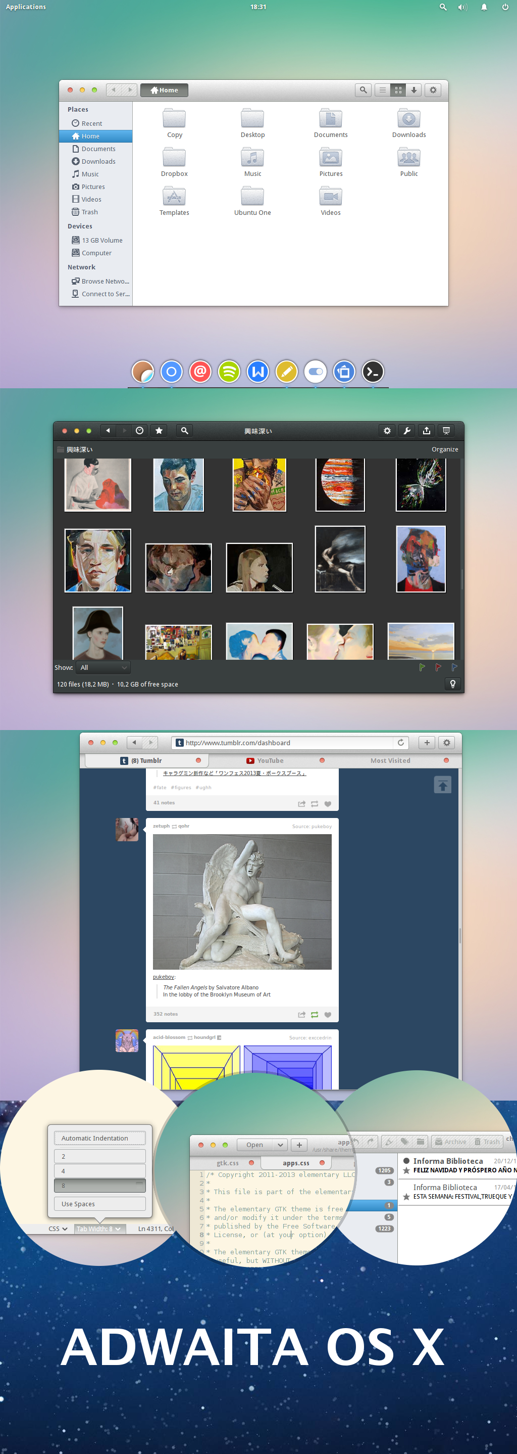 Adwaita OS X by kxmylo