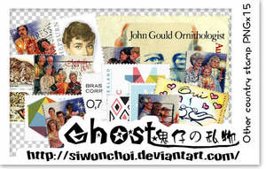 Other country stamp PNGx15