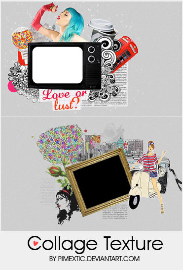 Collage Texture 05 by PIMEXTIC on DeviantArt
