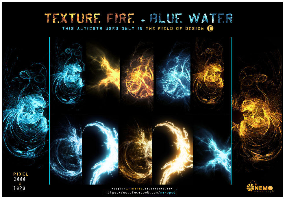 Texture Fire- Blue water 2013 by animekol on DeviantArt