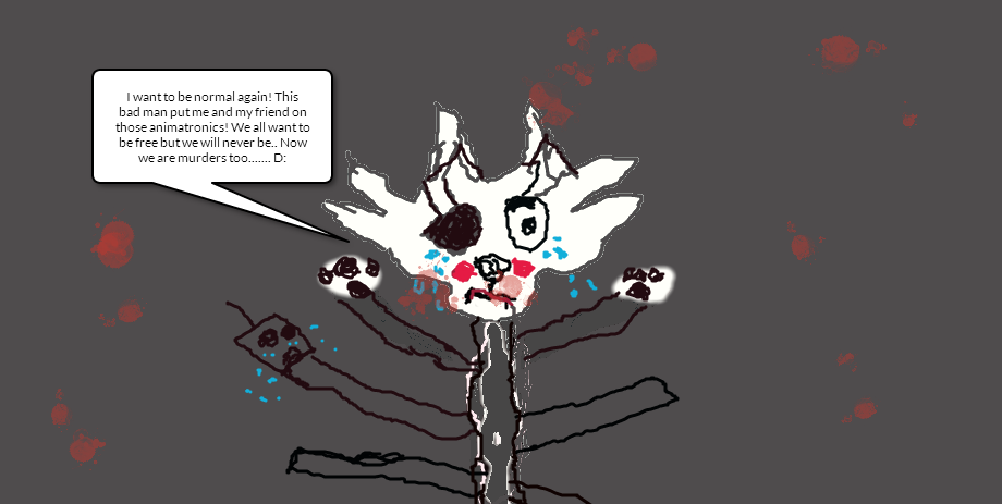 Mangle fells as a murderer as all of her friends