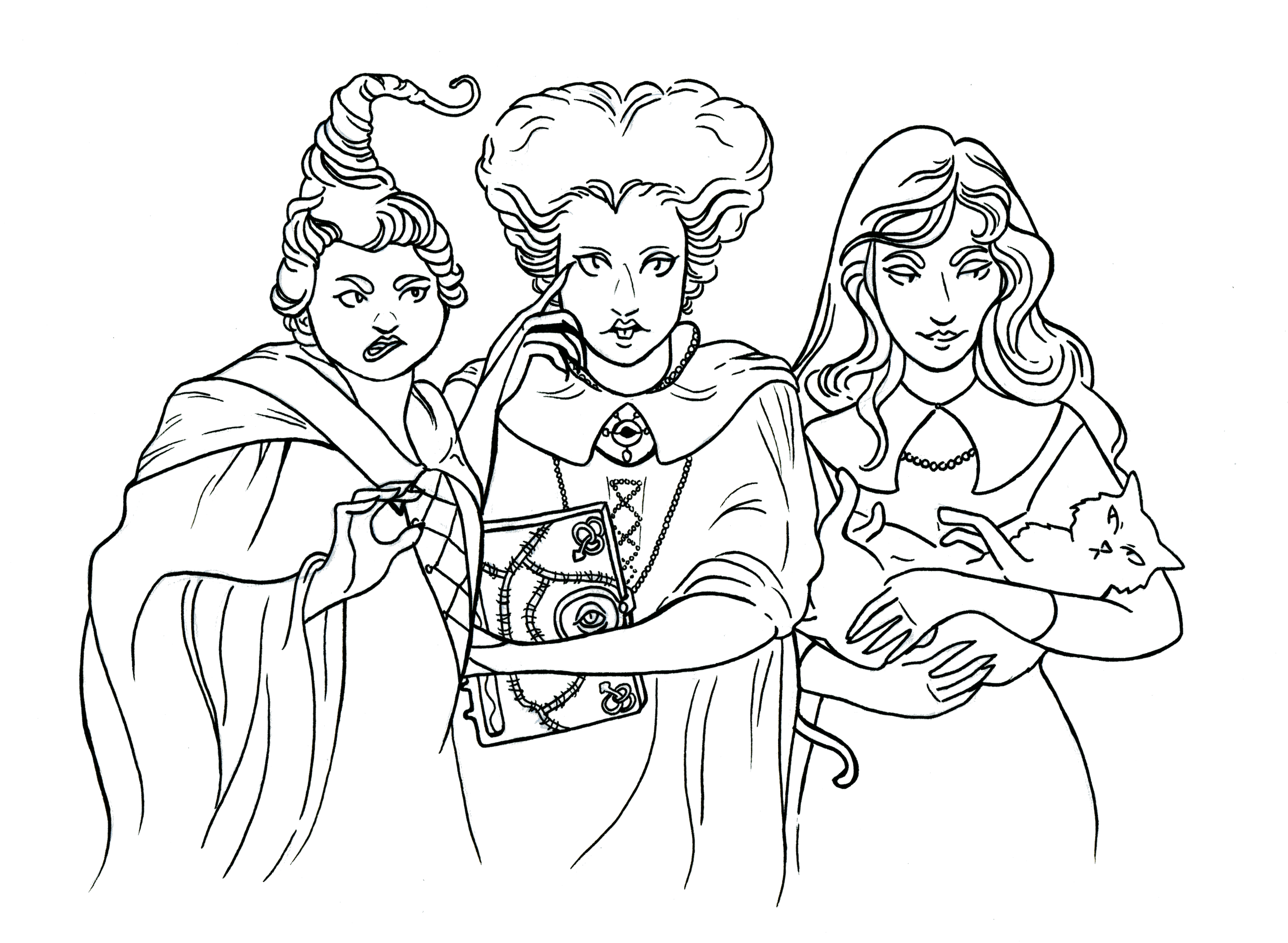 Halloween Coloring Sheets Hocus Pocus Coloring Pages