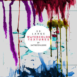 23 Large Watercolor Textures / 02