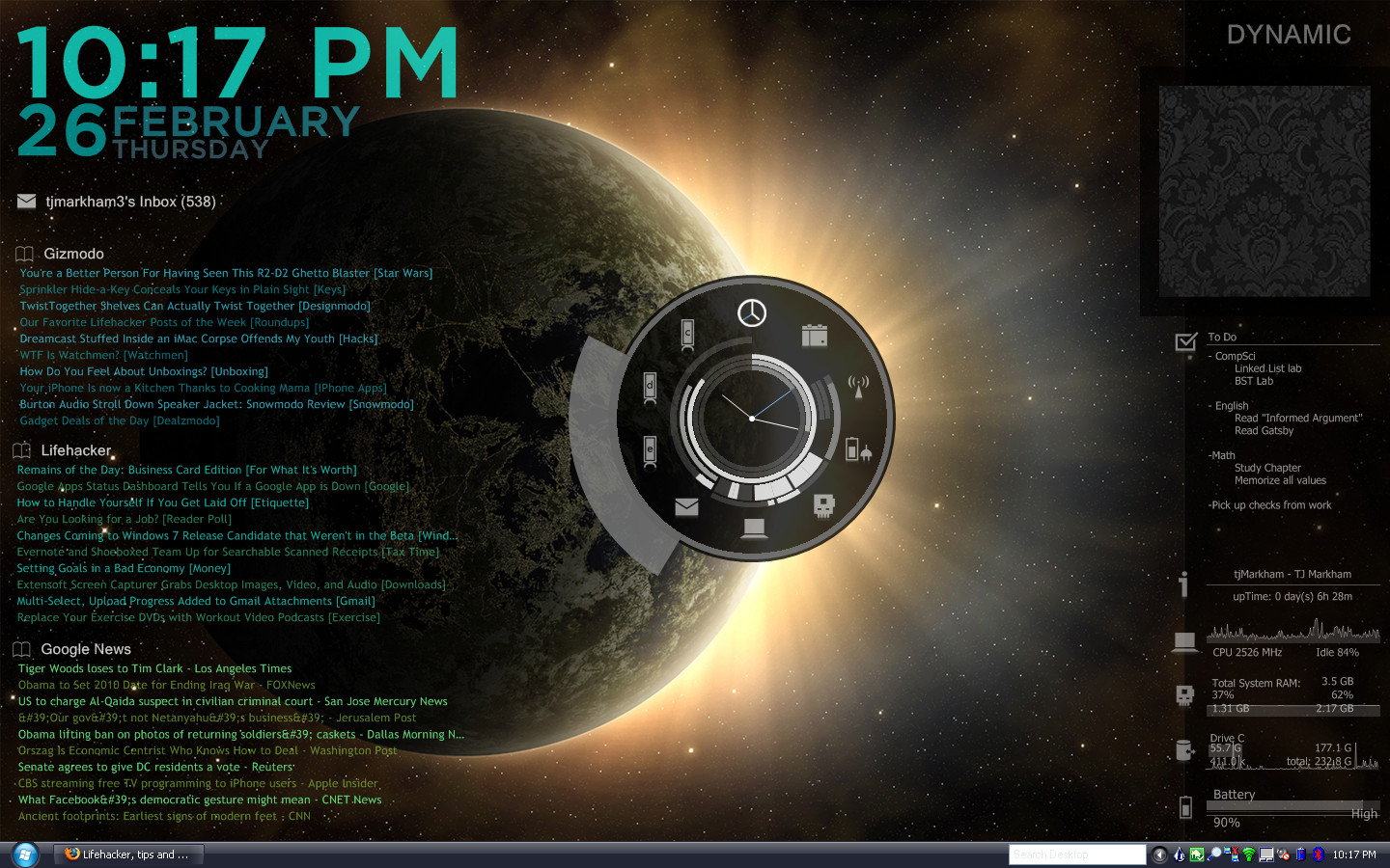 Rainmeter Moon Clock Rainmeter Moon Clock