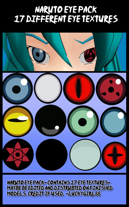 Naruto Eyes Pack by luckygirl88 on DeviantArt