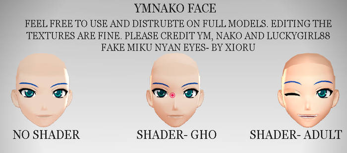 MMD- YMNako Face