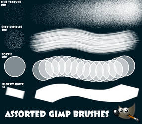 Four Assorted GIMP Brushes