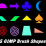 15 Basic GIMP Brush Shapes (Pack 2)