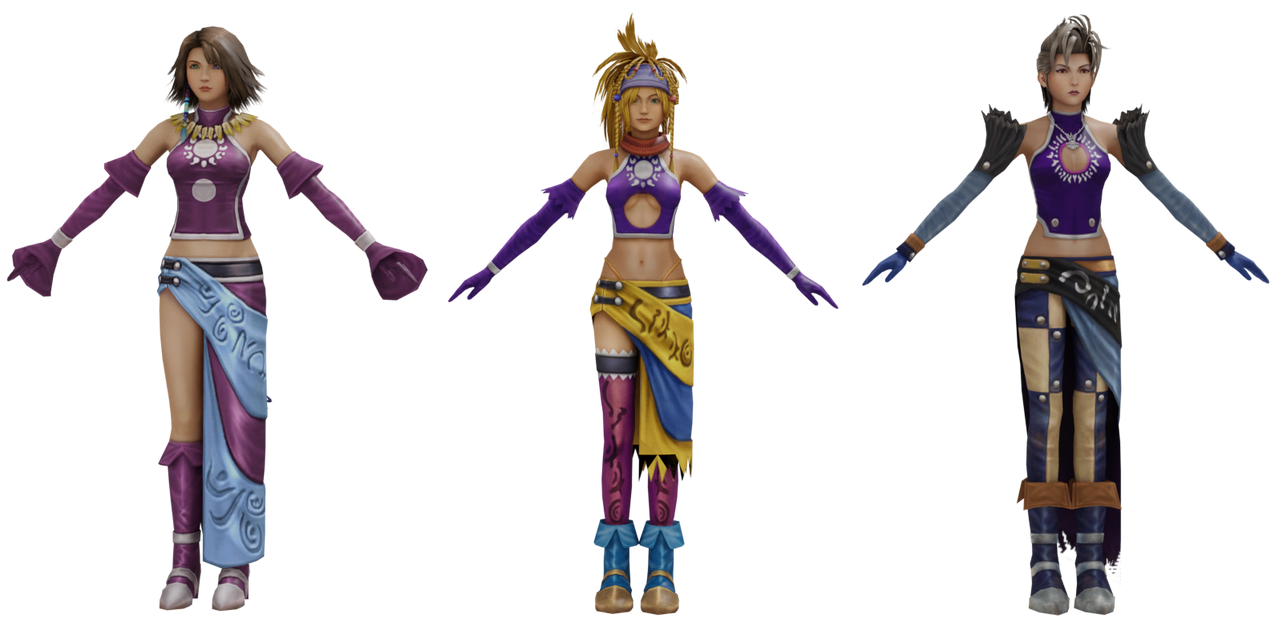 Gullwings Gun Mage Pack FFX2 HD for XPS by MintArisu on DeviantArt