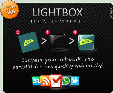 LIGHTBOX Icon Template