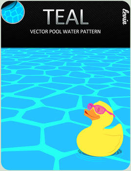 TEAL - Vector Pool Water Pattern