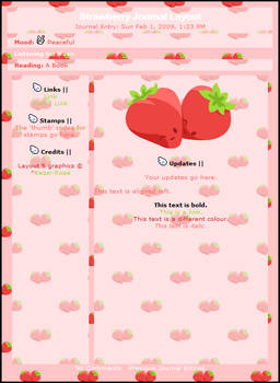 Strawberry CSS Journal Layout