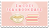 Tea and Book Days Stamp