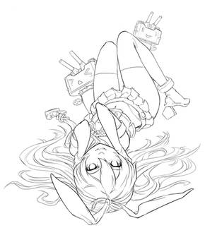 Kantai Collection - Shimakaze - Lineart