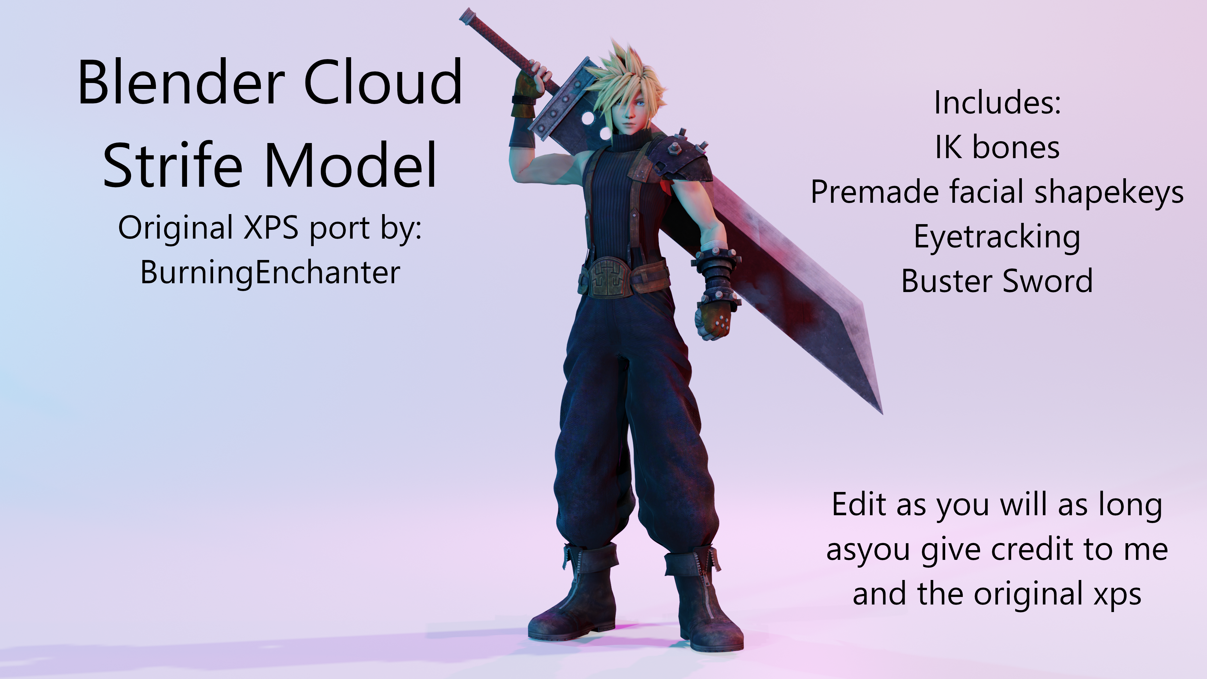 Mod Gives Cloud The Keyblade In Final Fantasy VII Remake - Kingdom