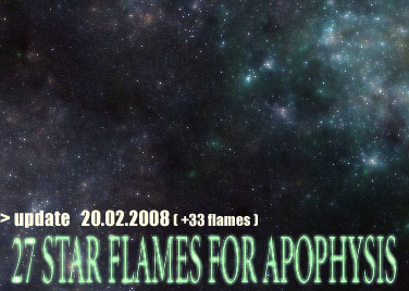 Space Flame pack for Apophysis by bitanga