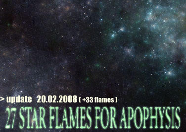 Space Flame pack for Apophysis