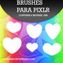++Heart Brushes {Para Pixlr}|+Flor.
