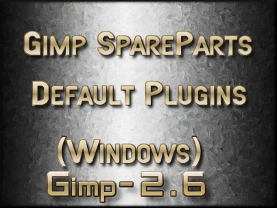 Gimp2.6 Default plugins win