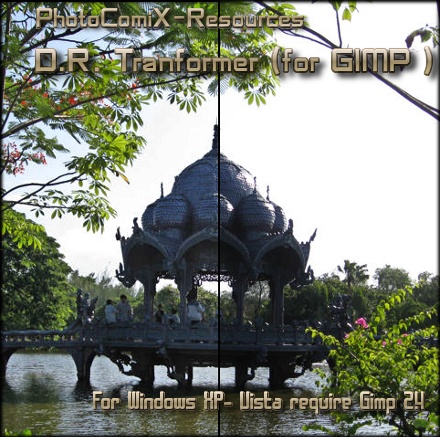 Gimp-D.R Transformer plugin by photocomix-resources
