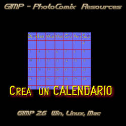 Gimp _Crea Calendario