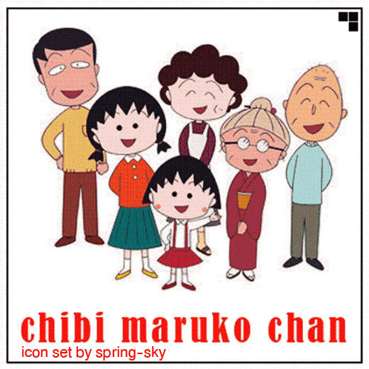 Wallpaper Chibi Maruko Chan Icon Set By Spring Sky On Deviantart For Android