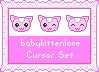 [C] BabyKittenLove cursors set