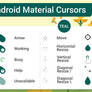 Android Material Cursors (Teal)