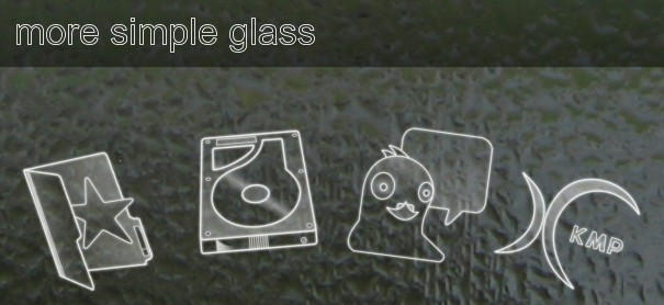 More 'simple glass' icon