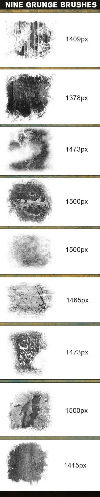 Free Nine Grunge Brushes