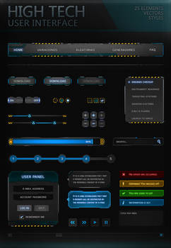 Freebie: High Tech UI