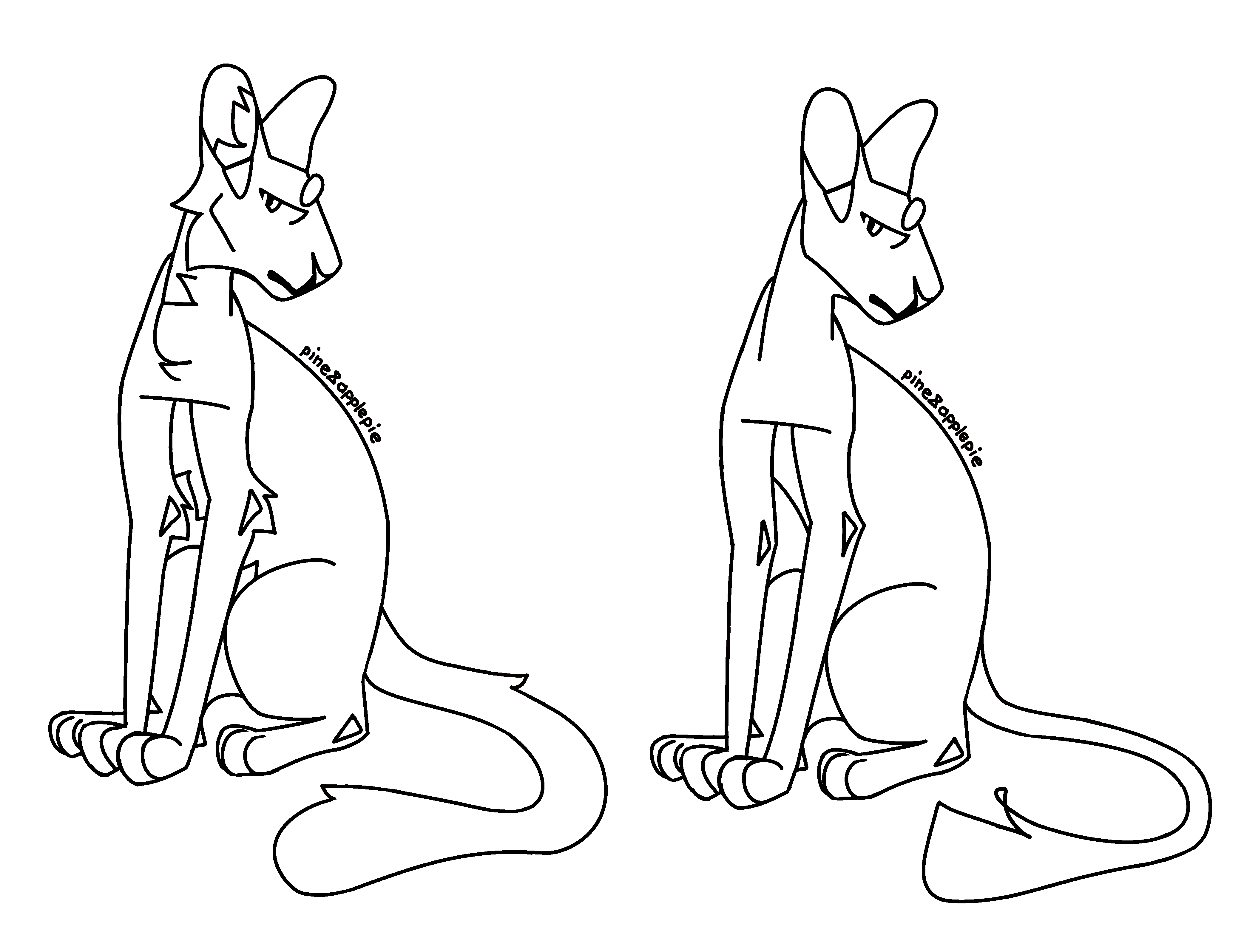oriental cat F2U lineart/freeline by pine8applepie on DeviantArt