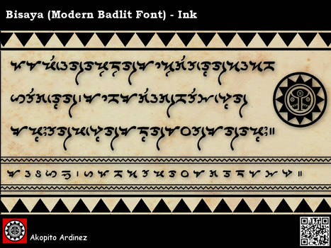 Bisaya Modern Badlit Font - Ink