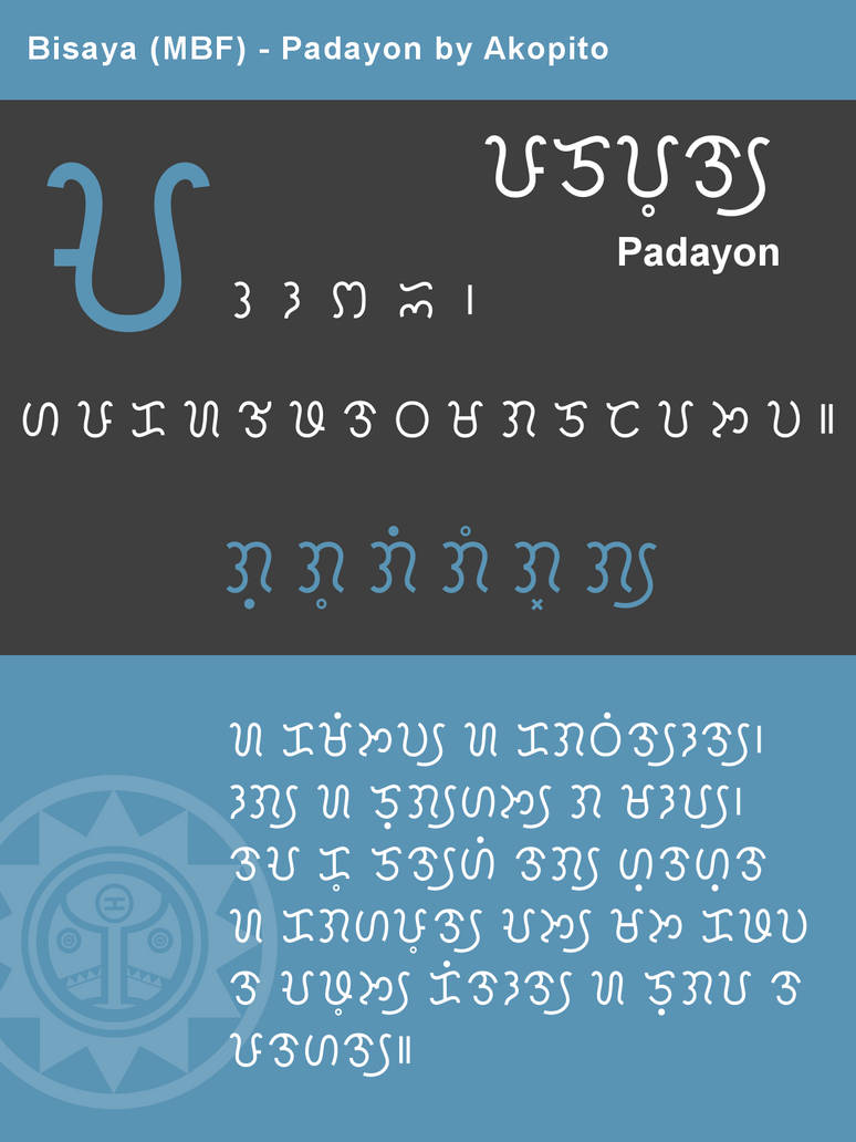 Bisaya Modern Badlit Font - Padayon by Akopito