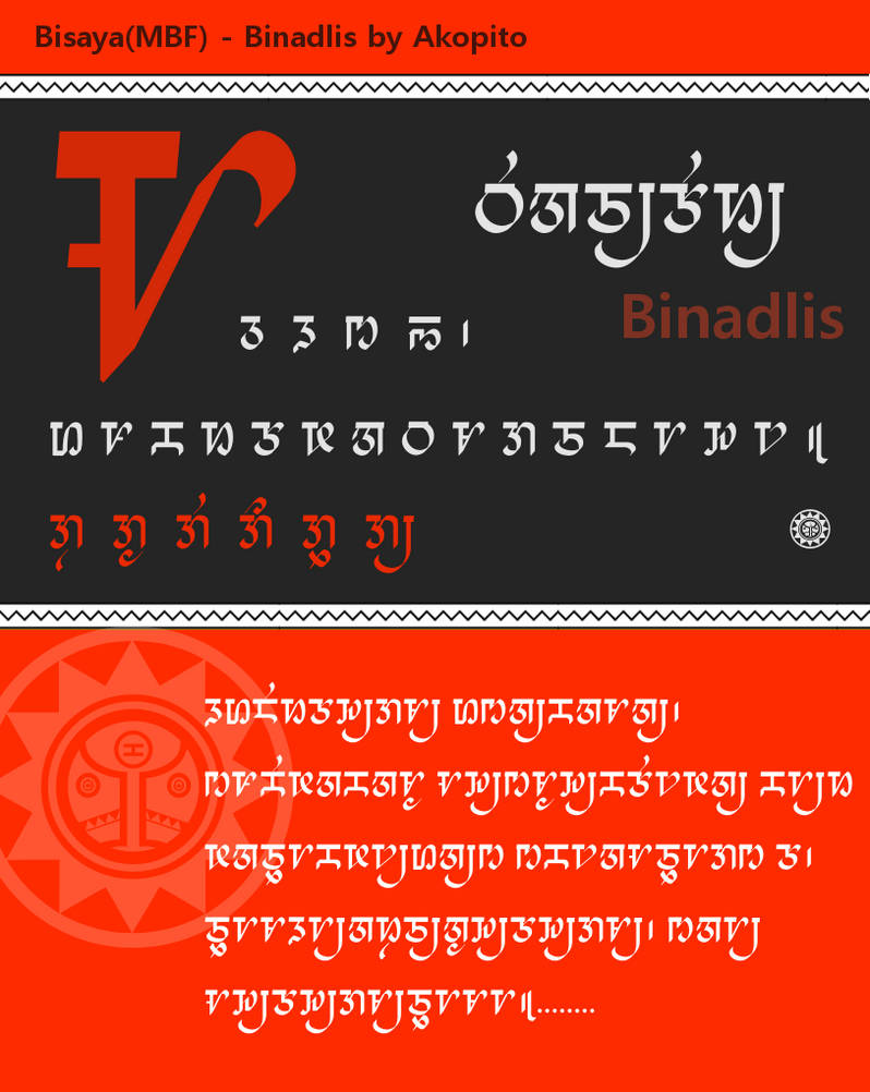 Bisaya (Modern Badlit Font) Binadlis by Akopito