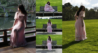 Danielle pink dress set 4