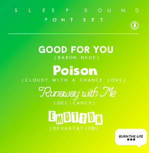 Sleep Sound |FONT SET |