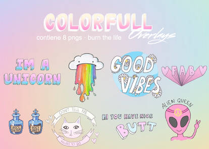 colorfull overlays | pngs archive