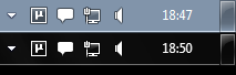 uTorrent Tray Icon - Windows 7