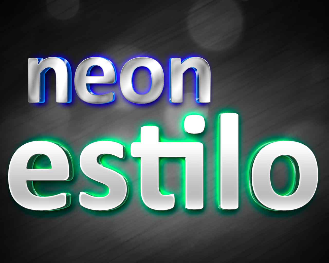 Estilo de Texto Neon PSD