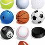 Balones -pelotas- de diferentes deportes AI y EPS