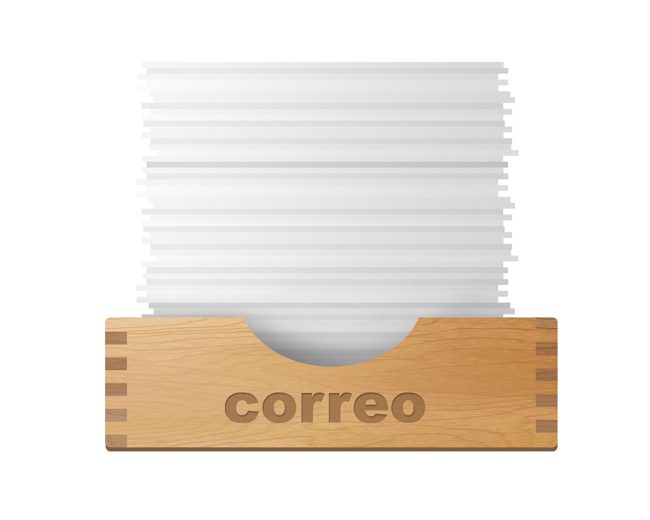 Caja de madera para correo y con cartas PSD