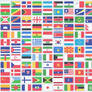 Banderas de paises PNG/PSD