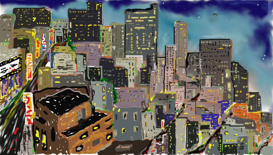 cityscape twighlight by rustrobo on DeviantArt