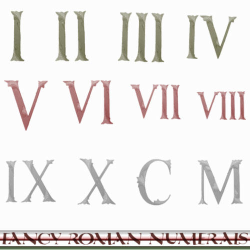 Fancy Roman Numerals By Urceola On DeviantArt Fancy Roman Numerals By Urceola On DeviantArt
