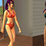 Sims 2- Leela Bathing Suits