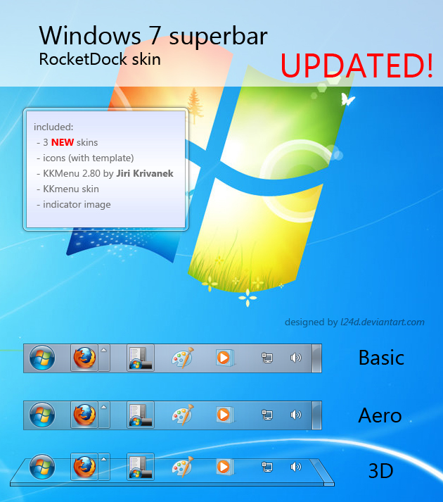 суперпанель внутри Windows 7